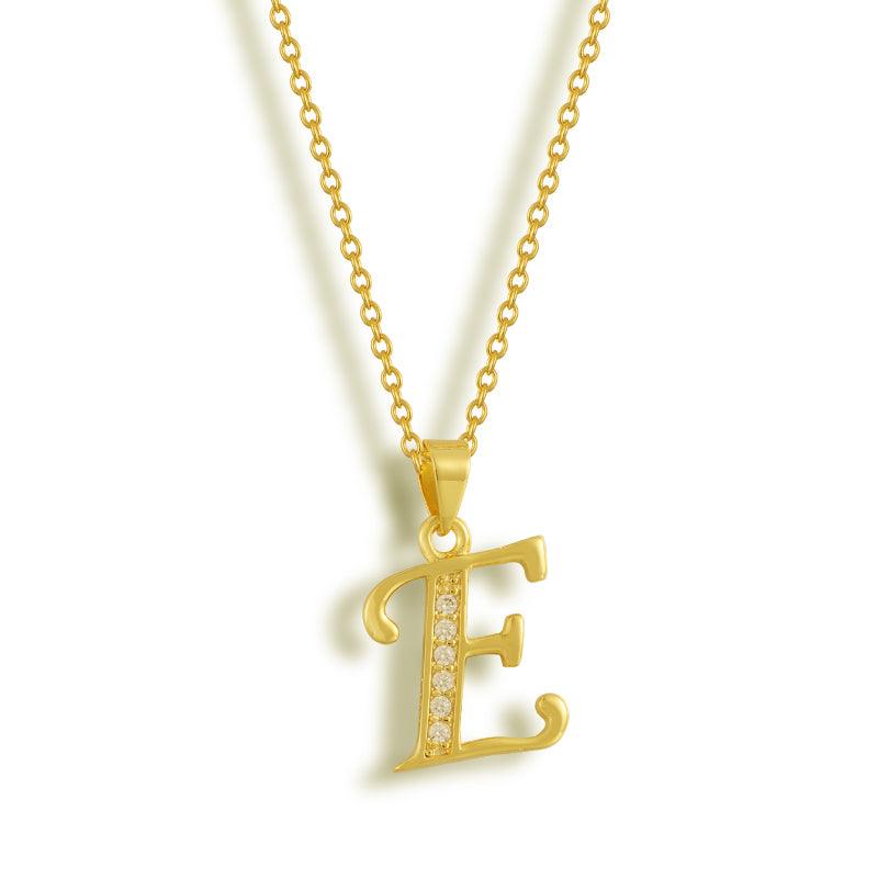Initial Letter Pendant Necklace