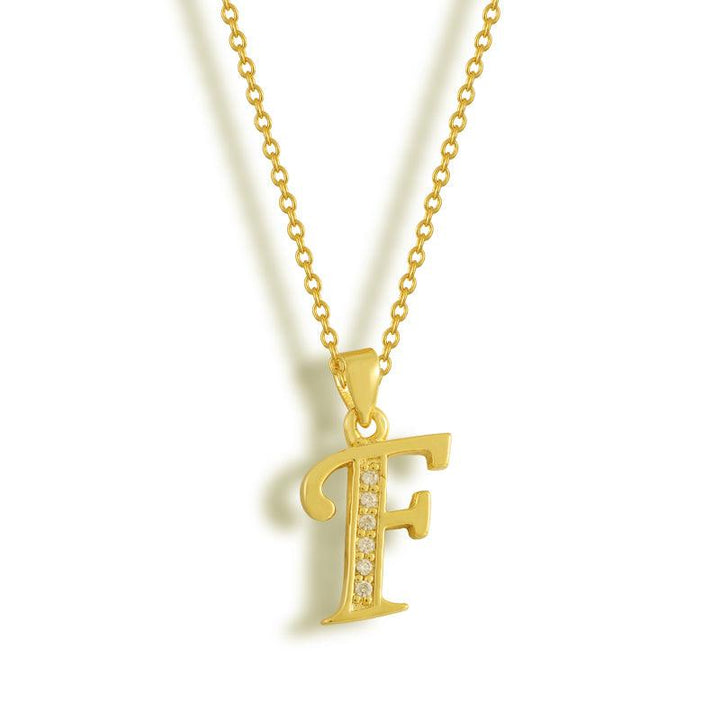 Initial Letter Pendant Necklace