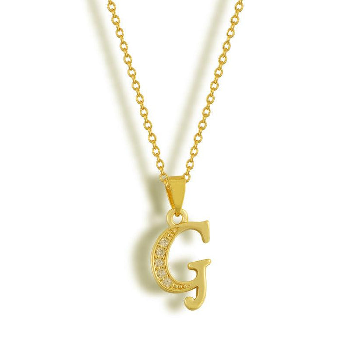 Initial Letter Pendant Necklace