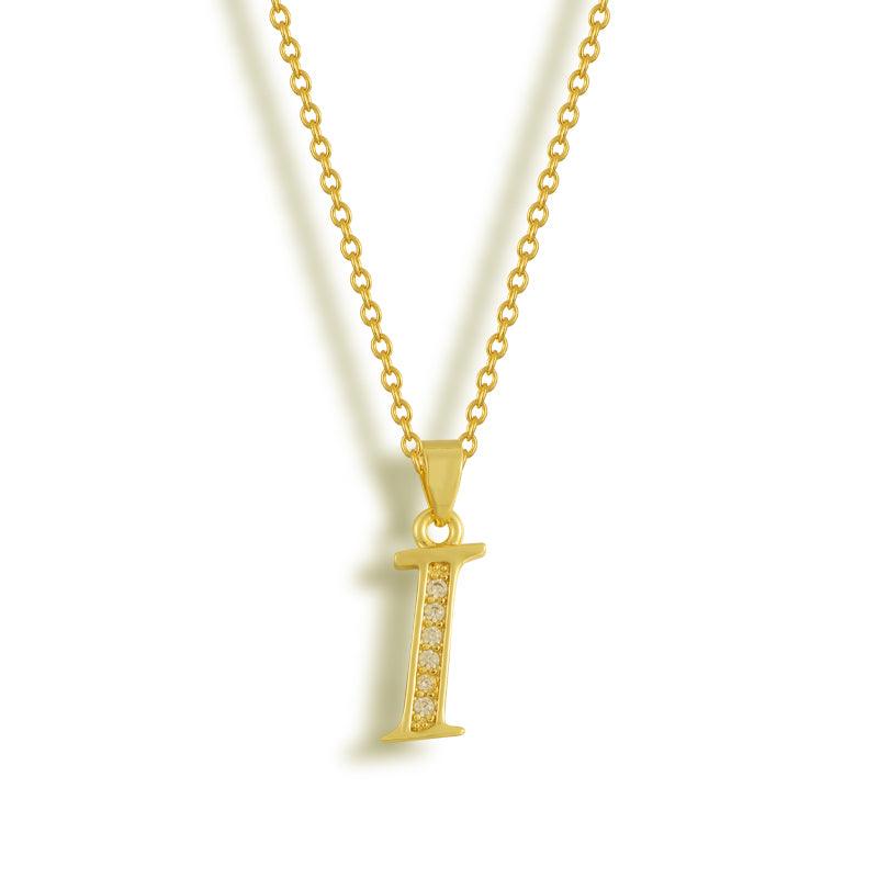 Initial Letter Pendant Necklace
