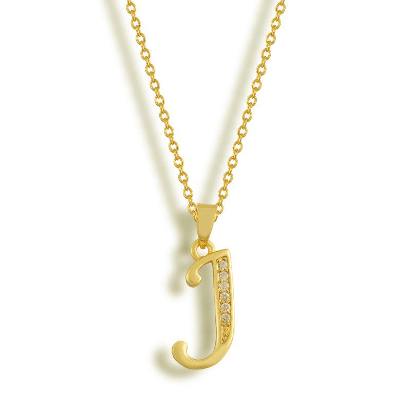 Initial Letter Pendant Necklace