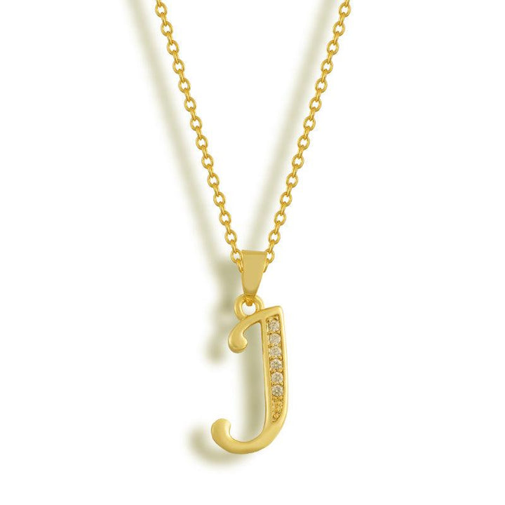 Initial Letter Pendant Necklace