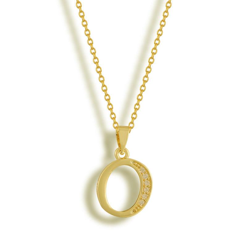 Initial Letter Pendant Necklace