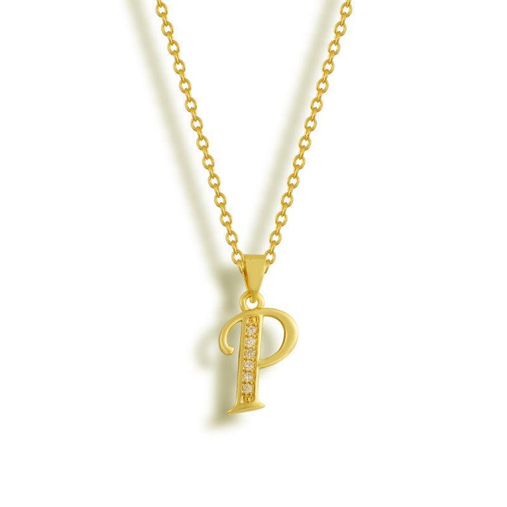 Initial Letter Pendant Necklace