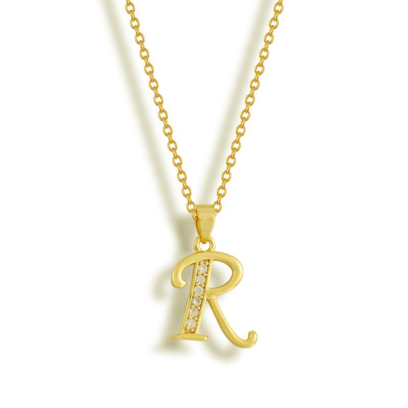 Initial Letter Pendant Necklace
