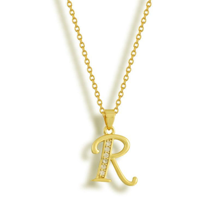 Initial Letter Pendant Necklace