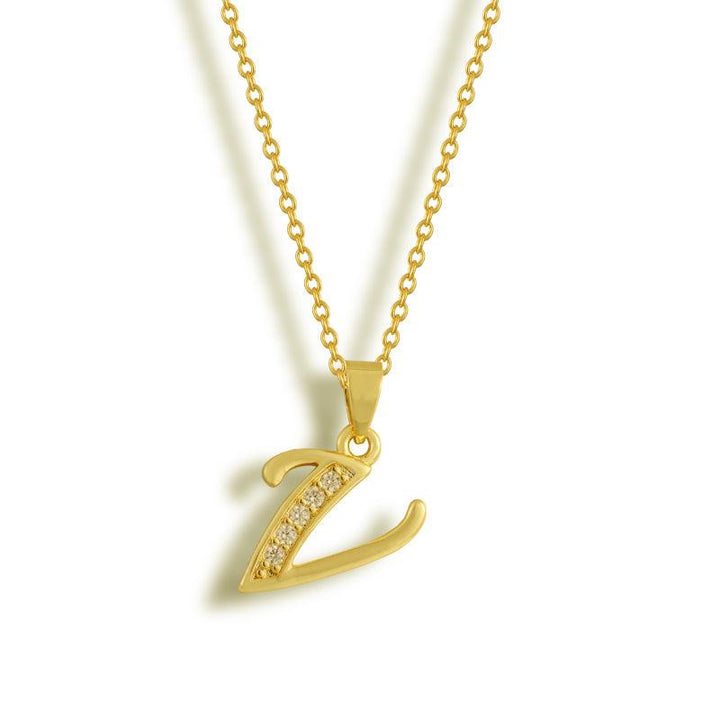 Initial Letter Pendant Necklace