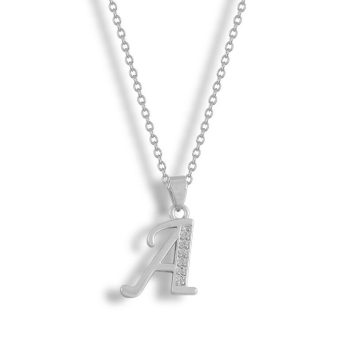 Initial Letter Pendant Necklace