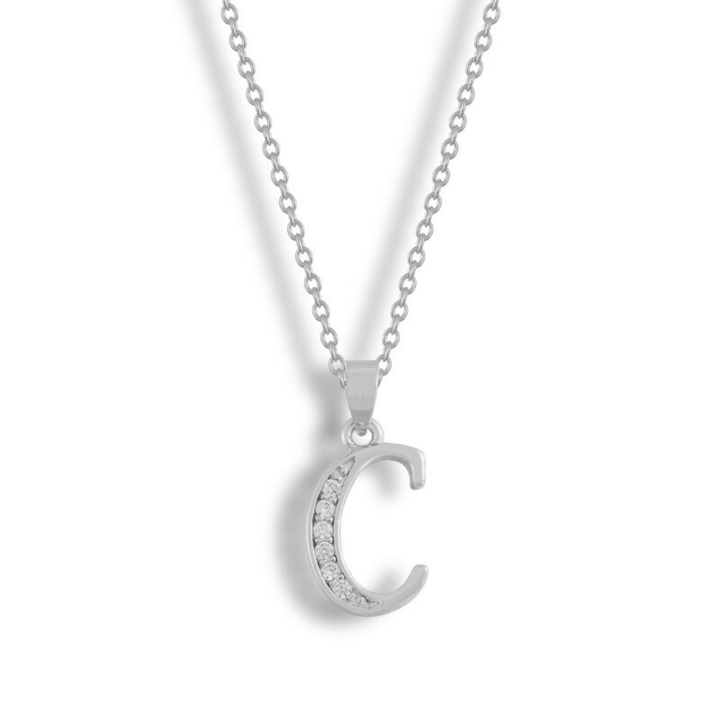 Initial Letter Pendant Necklace