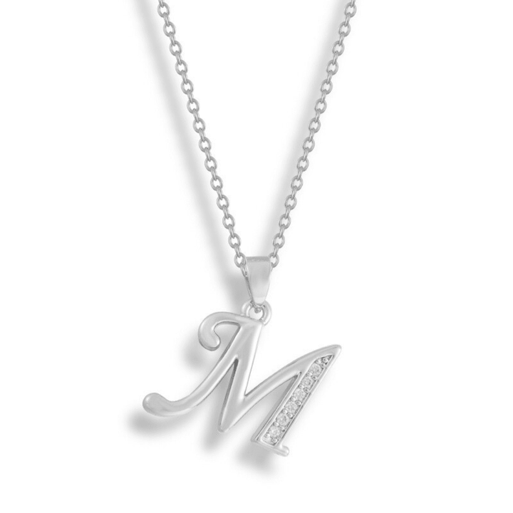Initial Letter Pendant Necklace