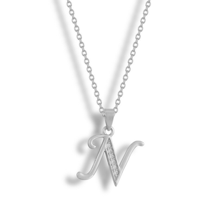 Initial Letter Pendant Necklace