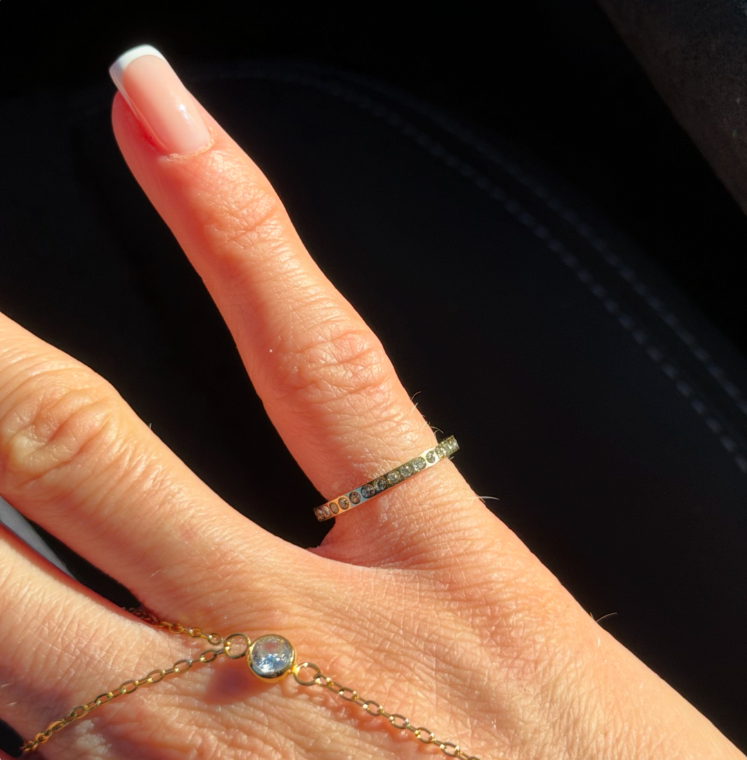 Eternity Ring with Cubic Zirconia