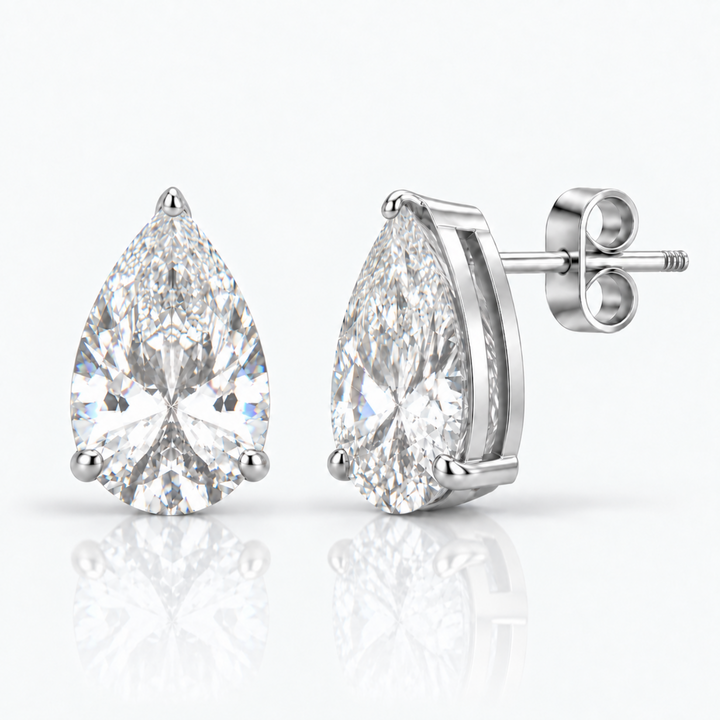 Calabasas Pear Cut Stud Earrings