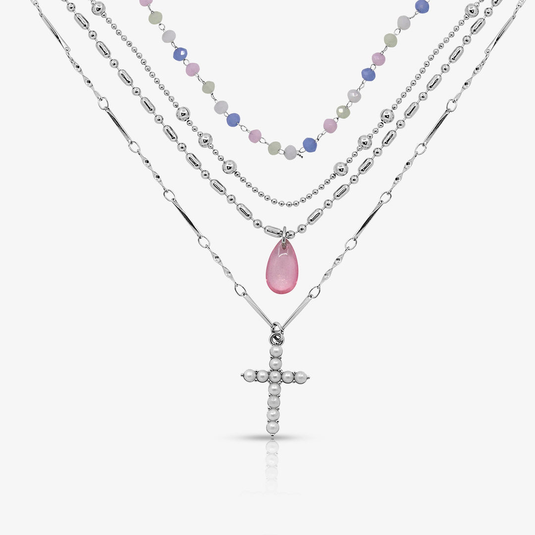 Beaded Blessing 4-Piece Necklace Set