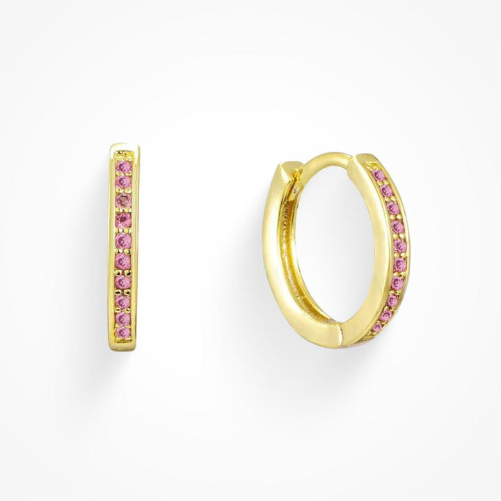 Eternity Crystal Hoop Earrings