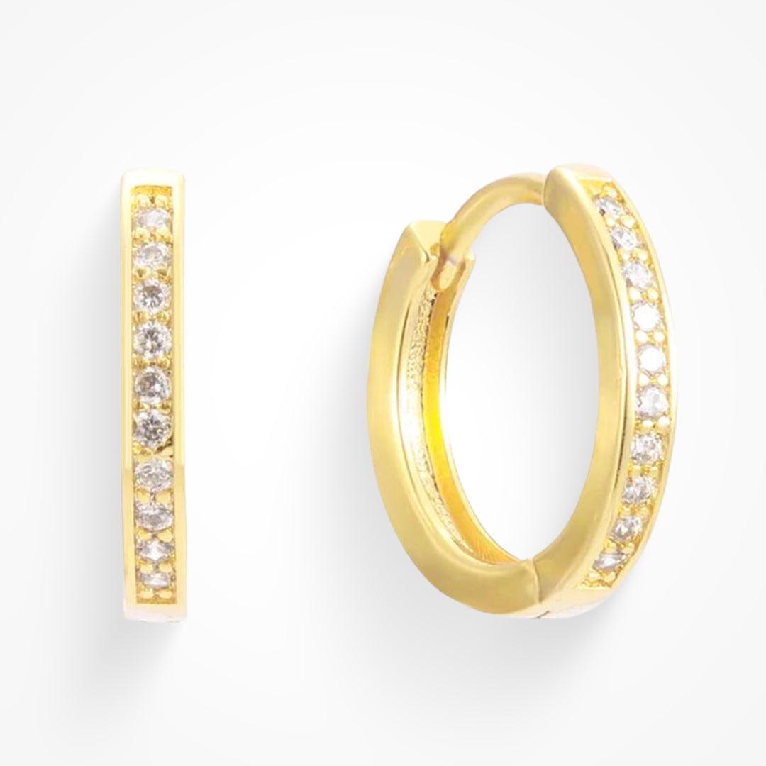 Eternity Crystal Hoop Earrings