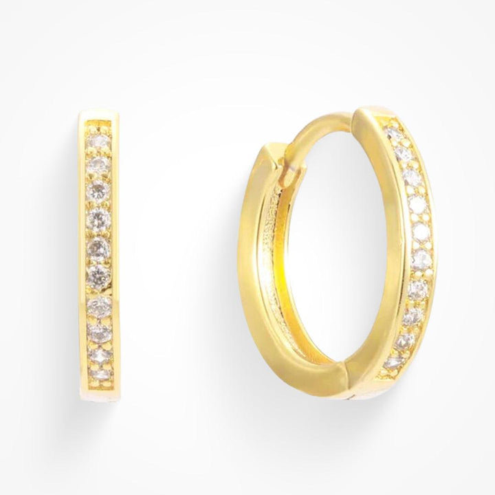 Eternity Crystal Hoop Earrings