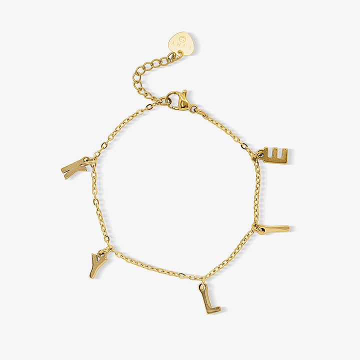 Personalised Letter Charm Bracelet