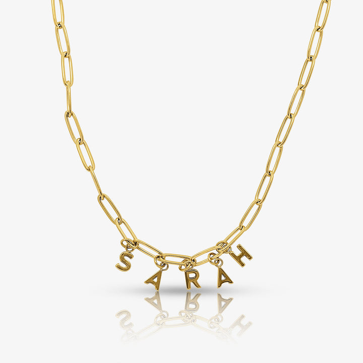 Personalised Link Letter Necklace