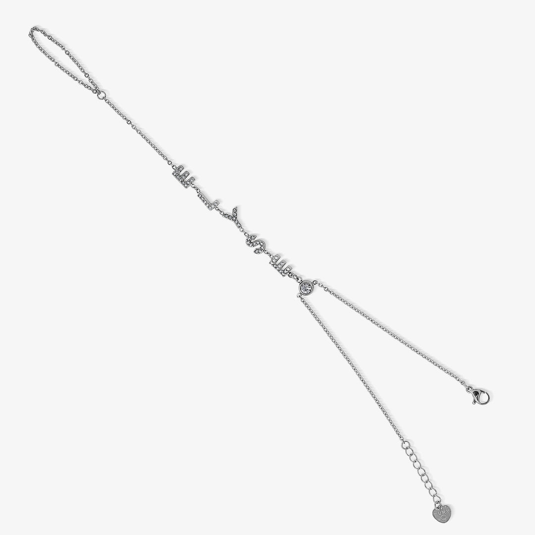 Personalised Pavé Script Hand Chain
